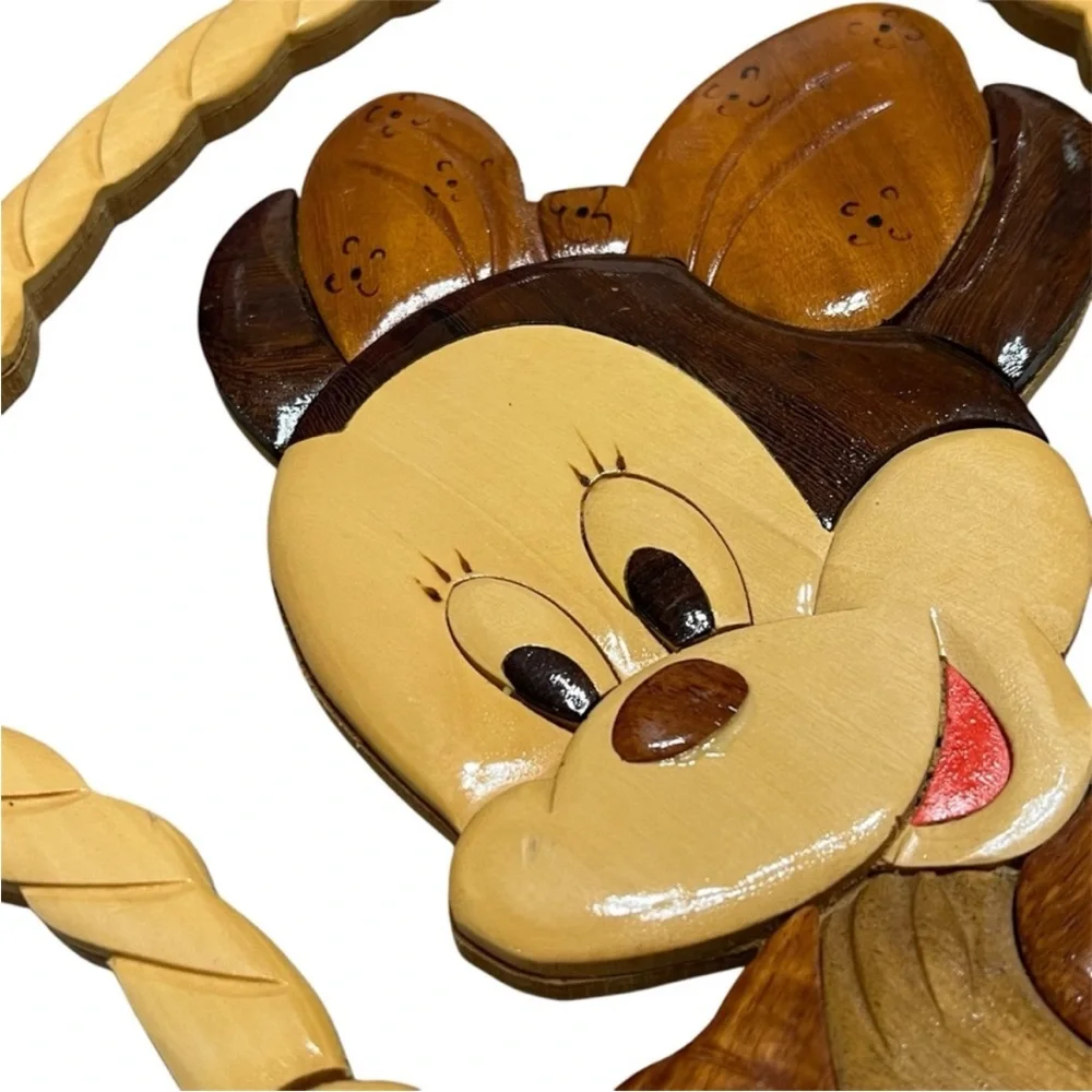 Vintage Disney Mini Mouse Wood Wall Art - Picture 4 of 7